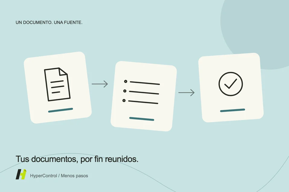 Una ilustración de los recibos agrupados en una tabla de revisión, con un documento para comprobar.