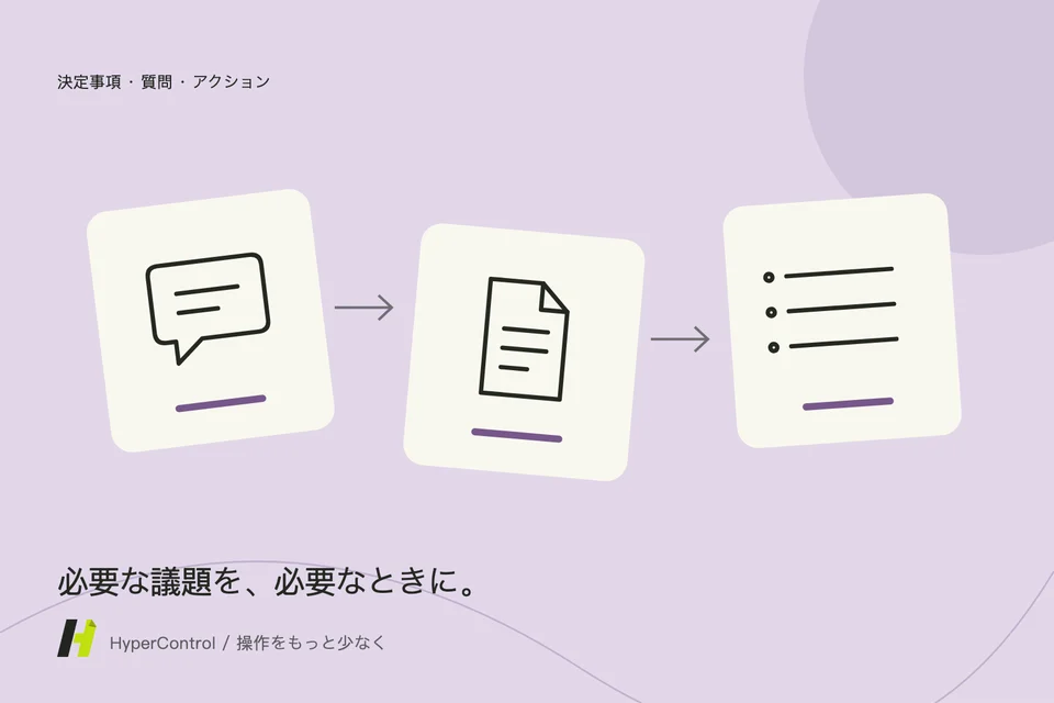メッセージや文書のイラストは、行うべき決断を含む日程に組み込まれています。