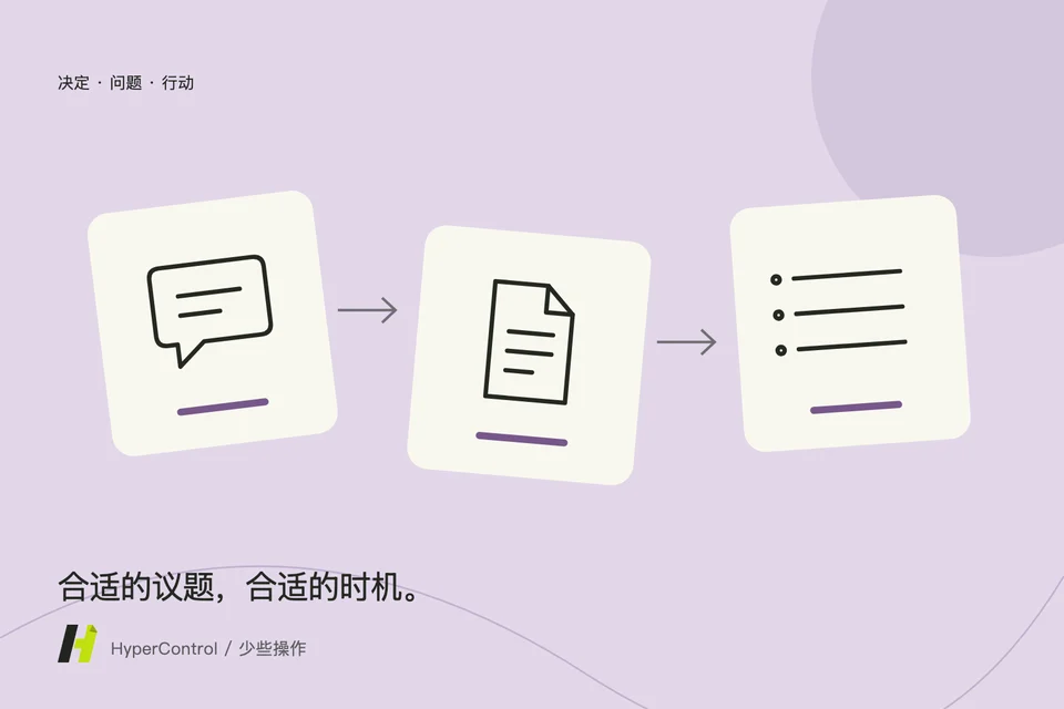 描述在议程中安排的信息和文件,并作出决策。